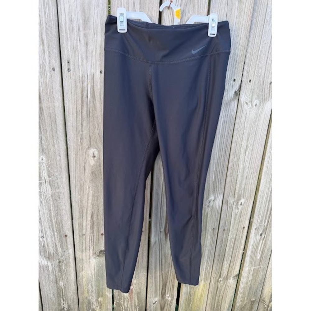 Athleisure Sporty Nike Dri-FIT Leggings Large Black Performance Activewear